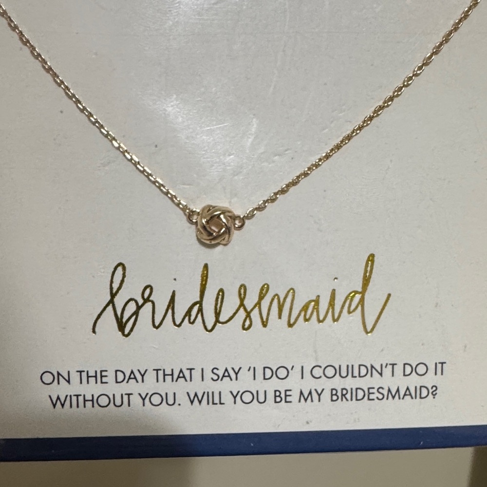 Michelle McDowell Gold Plated Bridesmaid Necklace - Picture 2 of 4